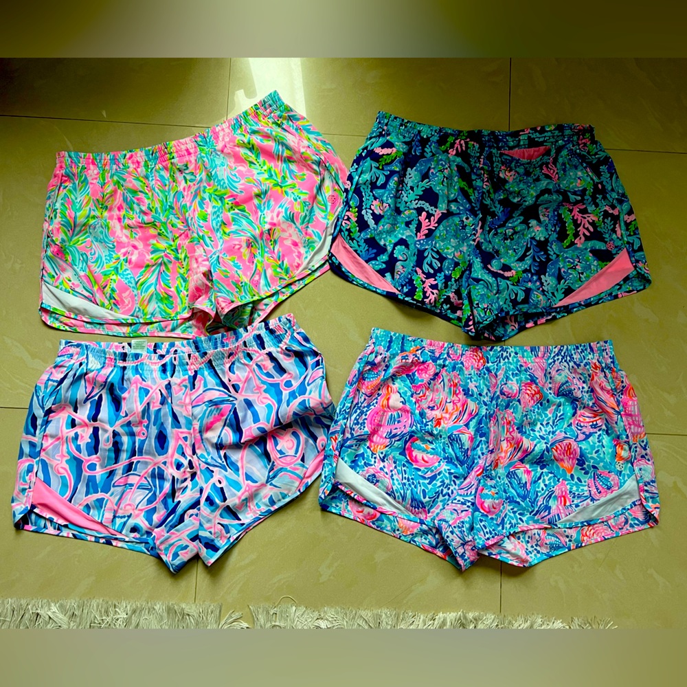 VGUC Lilly Pulitzer Ocean Trail Shorts - set of 4 - Mediums!